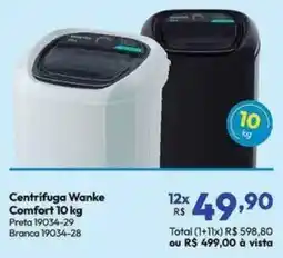 Lojas Becker Centrifuga Wanke Comfort 10 kg oferta