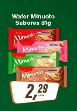 Rede Supermarket Wafer Minueto Sabores 81g oferta