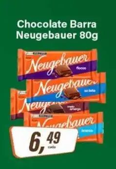 Rede Supermarket Chocolate Barra Neugebauer 80g oferta