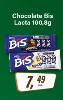 Rede Supermarket Chocolate Bis Lacta 100,8g oferta