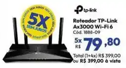 Lojas Becker Roteador tp-link ax3000 wi-fi 6 oferta