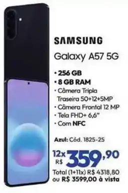 Lojas Becker samsung galaxy a57 5g oferta