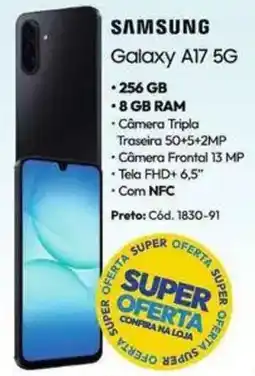 Lojas Becker samsung galaxy a17 5g oferta