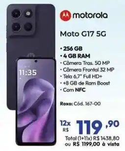 Lojas Becker Moto g17 5g oferta