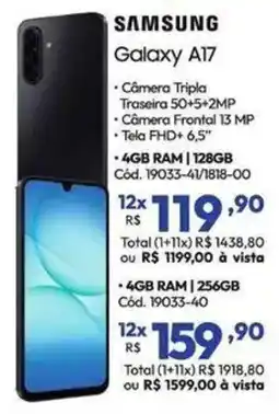 Lojas Becker samsung galaxy a17 oferta