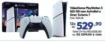Lojas Becker VideoGame PlayStation 5 825 GB com AstroBot e Gran Turismo 7 oferta