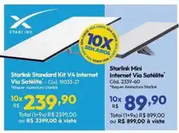 Lojas Becker Starlink standard kit v4 internet via satélite oferta