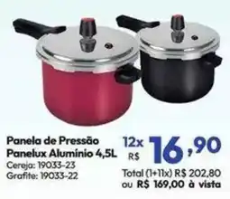 Lojas Becker Panela de Pressão Panelux Alumínio 4,5L oferta