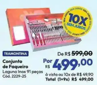 Lojas Becker Conjunto de Faqueiro oferta
