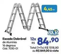 Lojas Becker Escada dobrável de alumínio 16 degraus oferta