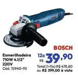 Lojas Becker Esmerilhadeira 710w 4.1/2" oferta