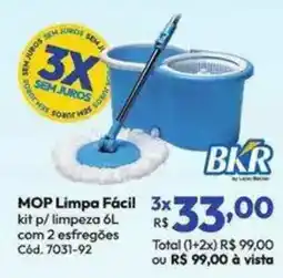 Lojas Becker Mop limpa fácil oferta
