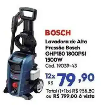 Lojas Becker Lavadora de alta pressão bosch oferta