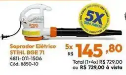 Lojas Becker Soprador Elétrico STIHL BGE 71 oferta