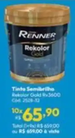 Lojas Becker Tinta semibrilho rekolor gold oferta