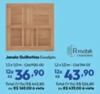 Lojas Becker Janela Guilhotina Eucalipto oferta