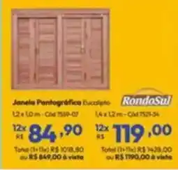 Lojas Becker Janela Pantográfica Eucalipto oferta