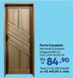 Lojas Becker Porta Completa Montada Eucalipto oferta