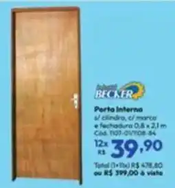 Lojas Becker Porta interna oferta