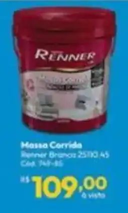 Lojas Becker Massa corrida renner branca 25110.45 oferta