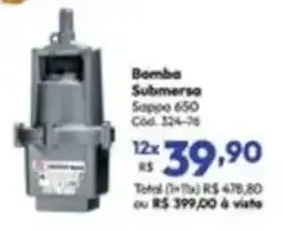 Lojas Becker Bomba submersa sappo 650 oferta