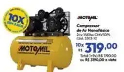 Lojas Becker Compressor de Ar Monofásico oferta