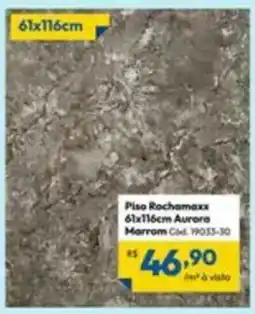 Lojas Becker Piso rochamaxx aurora marrom oferta