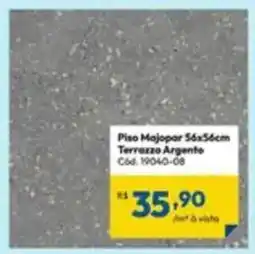 Lojas Becker Piso Majopar 56x56cm Terrazzo Argento oferta