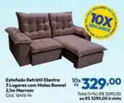 Lojas Becker Estofado retrátil elantra oferta