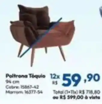 Lojas Becker Poltrona Tóquio oferta