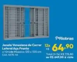 Lojas Becker Janela Veneziana de Correr Lateral Aço Pronto oferta