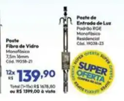 Lojas Becker Poste de Entrada de Luz oferta