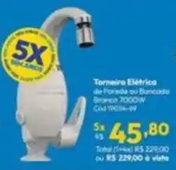 Lojas Becker Torneiro Elétrico de Pareda ou Bancada Branco oferta
