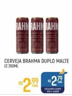Cerveja Brahma Duplo Malte Lata 350ml