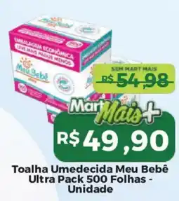 Mart Minas Toalha umedecida meu bebê oferta