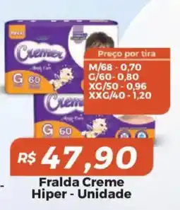 Mart Minas Fralda Creme Hiper - Unidade oferta