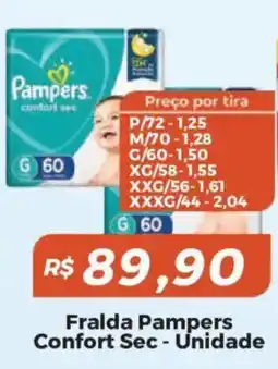 Mart Minas Fralda Pampers Confort Sec oferta