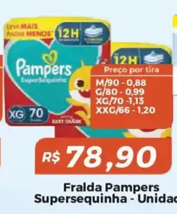 Mart Minas Fralda Pampers Supersequinha oferta