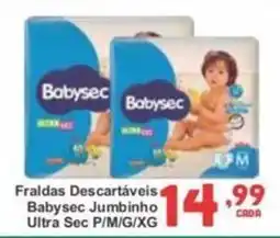 Rede Super Compras Fraldas descartáveis babysec jumbinho ultra sec oferta
