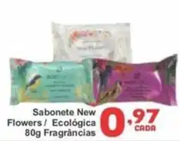 Rede Super Compras Sabonete New Flowers / Ecológica oferta