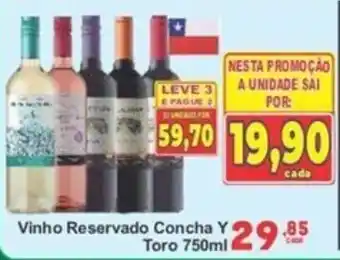 Rede Super Compras Vinho reservado concha y toro oferta
