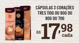 Bahamas Supermercados Cápsulas 3 corações oferta