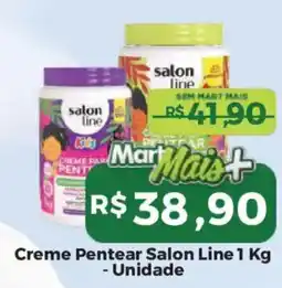 Mart Minas Creme Pentear Salon Line oferta