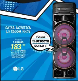 Lojas Cem Caixa acústica lg xboom rnc9 oferta