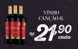 Bahamas Supermercados vinho canção 1l oferta