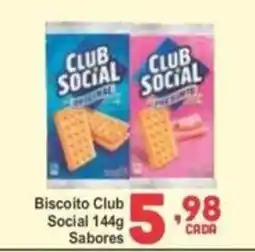 Rede Super Compras Biscoito club social sabor original e sabor prestígio oferta