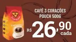 Bahamas Supermercados Café 3 corações oferta