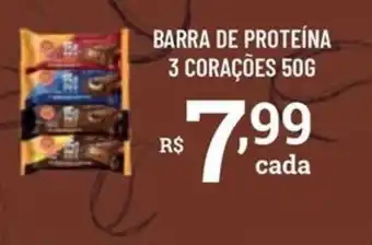 Bahamas Supermercados barra de proteína 3 corações oferta