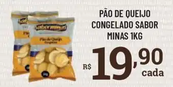 Bahamas Supermercados Pão de queijo congelado sabor minas oferta