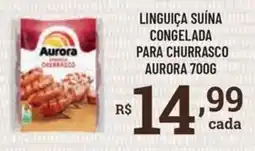 Bahamas Supermercados Linguiça suína congelada para churrasco aurora oferta